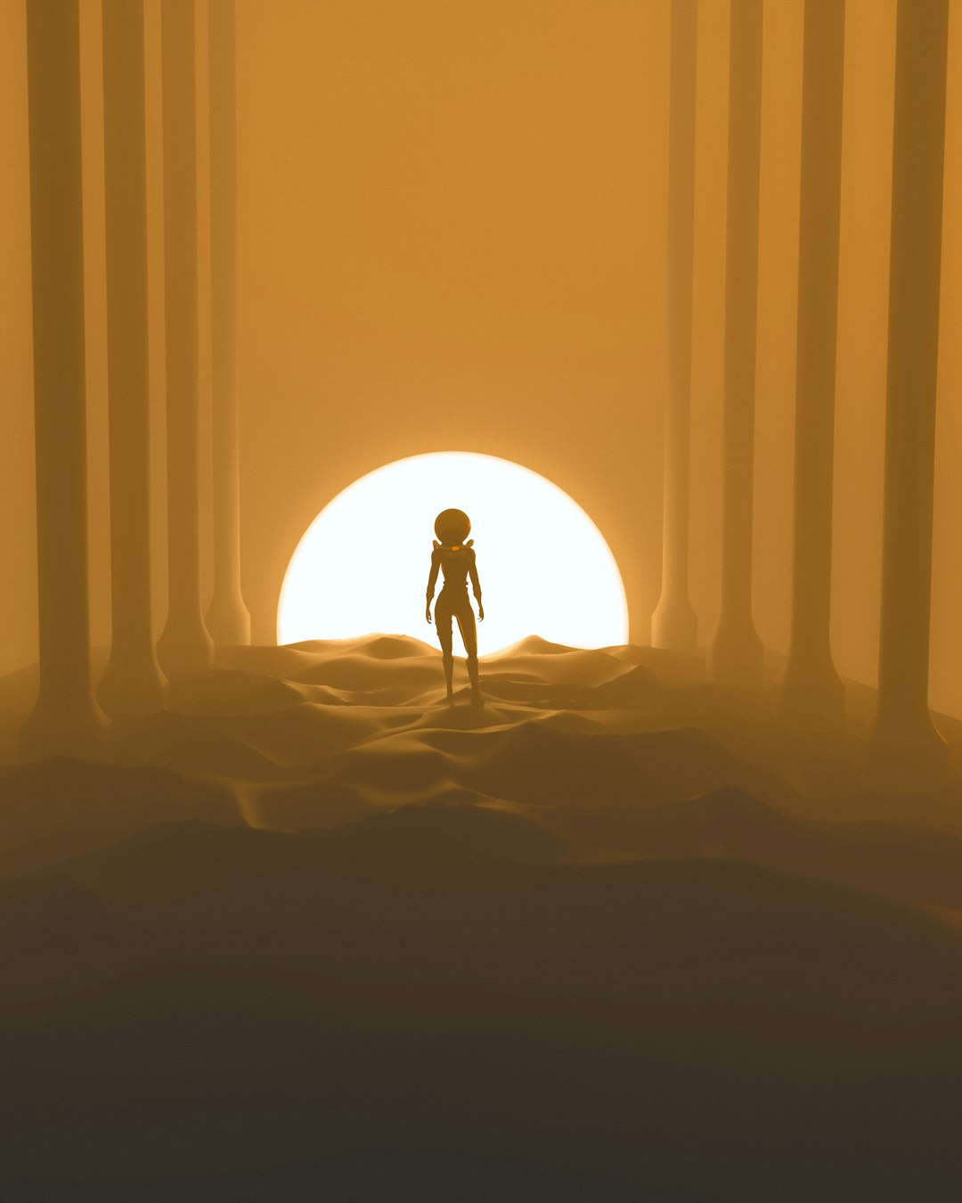 Stylized character portrait